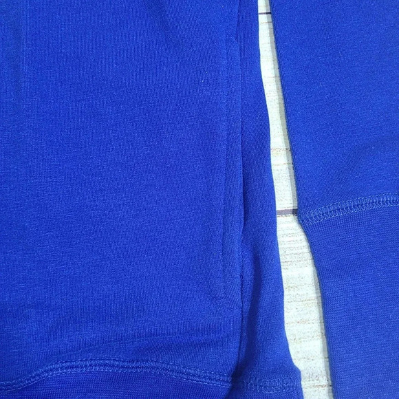 Cuffy's Of Cape Cod Pullover Sweatshirt Women's XL Blue Pockets Thumb Holes - Picture 5 of 8